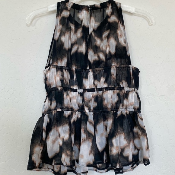 OLD NAVY Sleeveless Shirred Crinkled Peplum Blouse for Women Size S - Picture 4 of 5